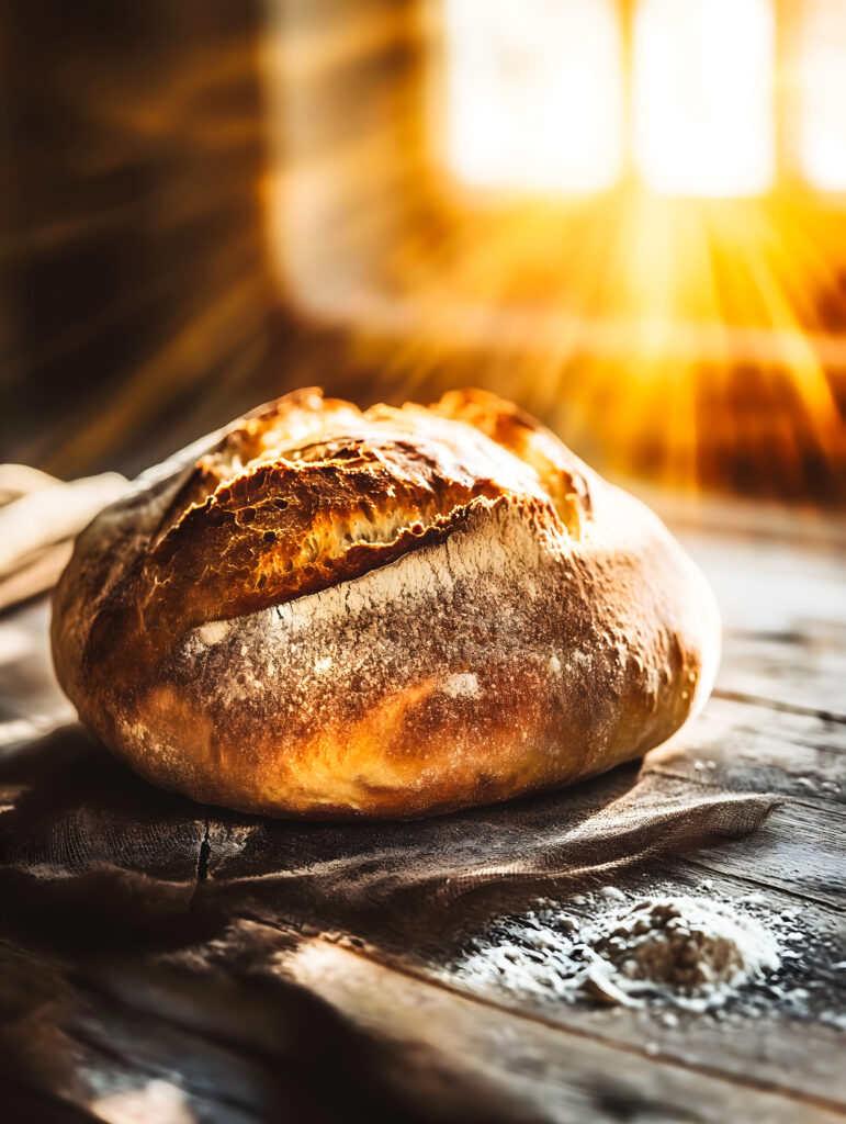 Sunlit Sourdough Bread