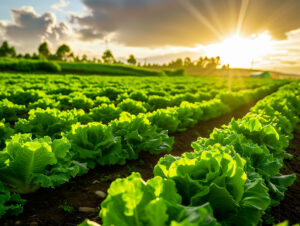 Lettuce field