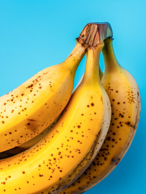 Ripe Yellow Bananas Close Up