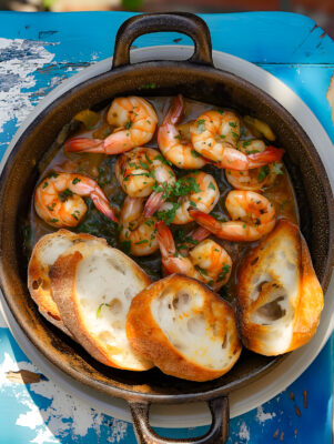 Discover the essence of Gambas al Ajillo