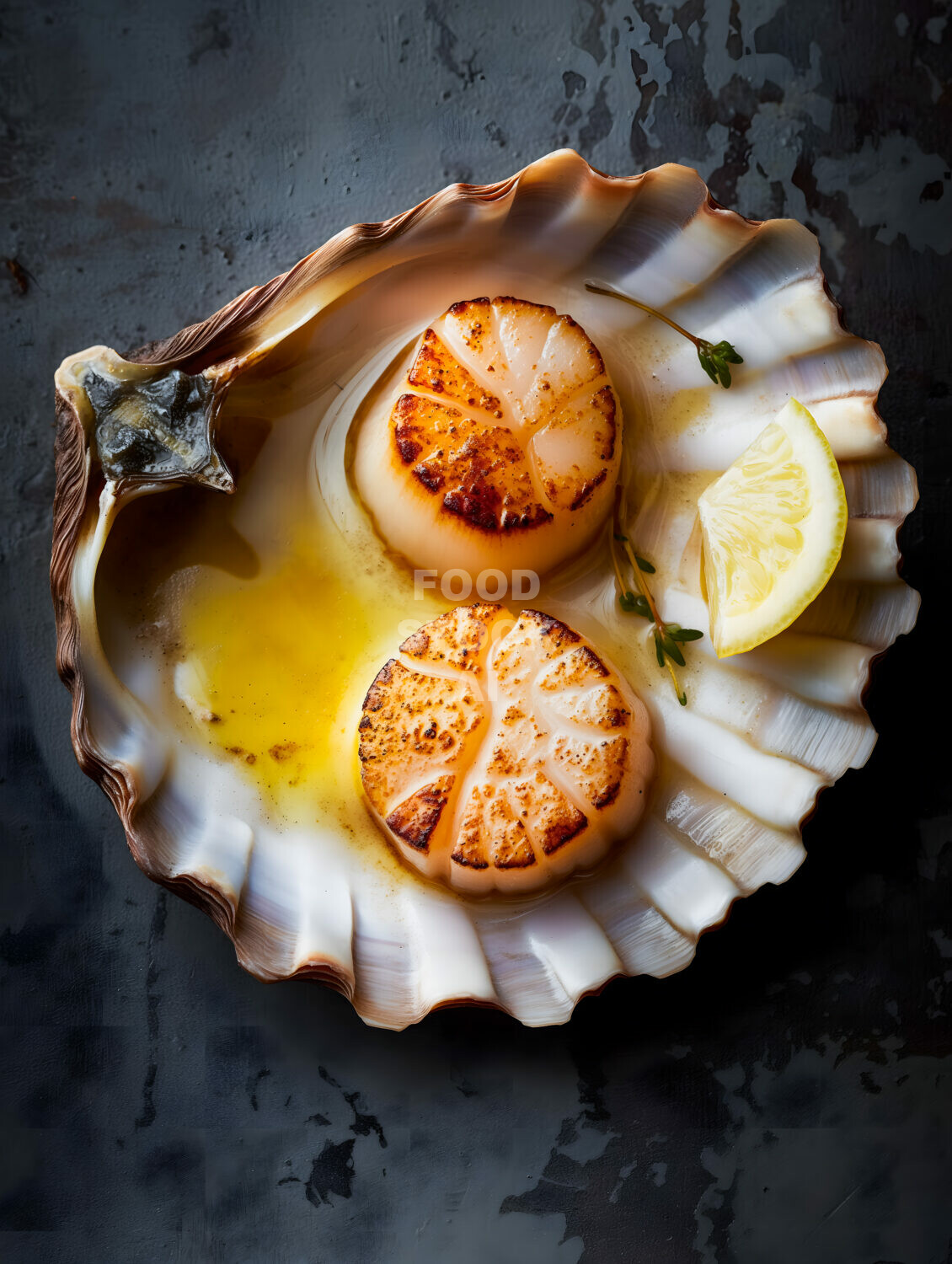 Elegant Scallop Simplicity