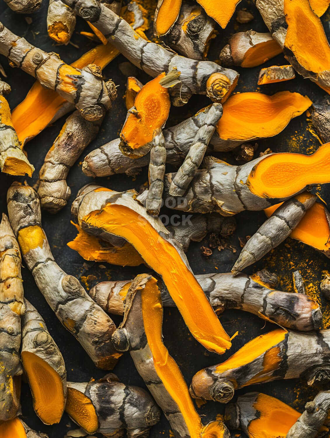 Dried Turmeric Roots