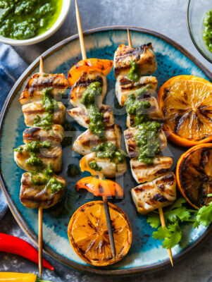 Summer Sizzle: Grilled Dorado Skewers