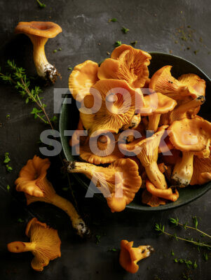 Golden Chanterelle Elegance