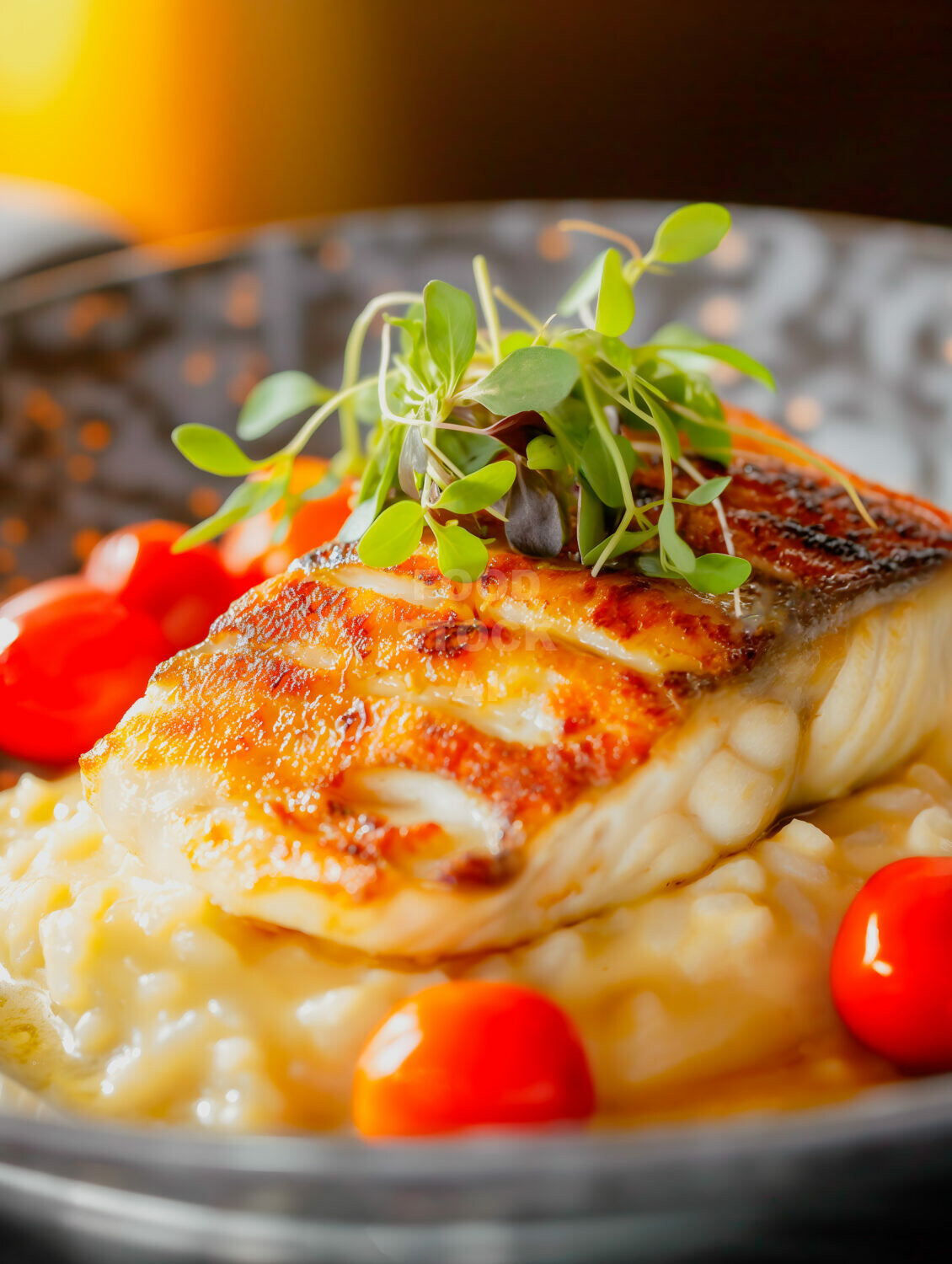 Dorado Fillets with Creamy Risotto