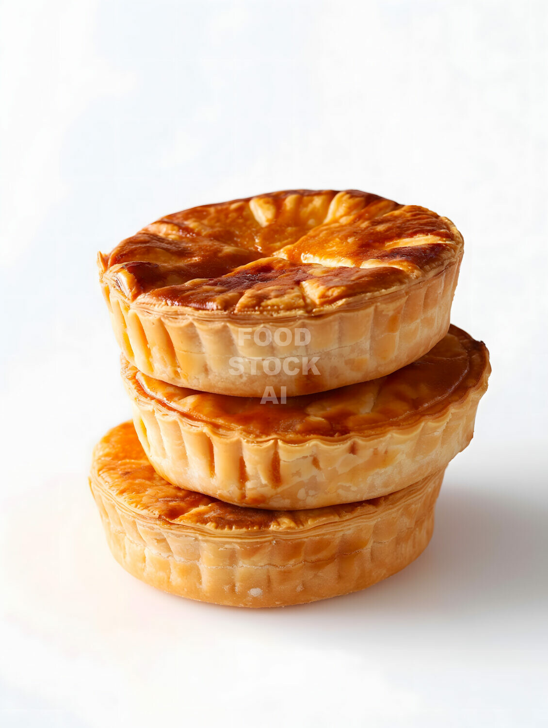 Stacked Homemade Pork Pies