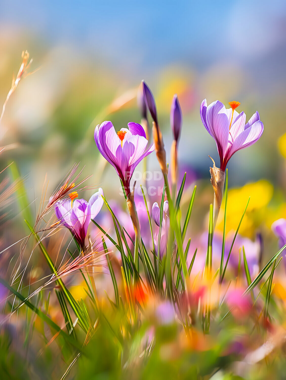 Blossoms of Gold: Saffron Crocus Field