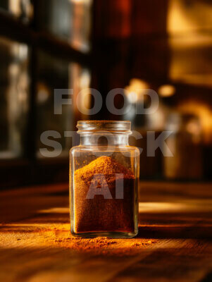 Spicy Elegance: Chili Powder in Glass
