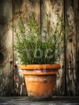 Rustic Rosemary: Terracotta Pot Charm