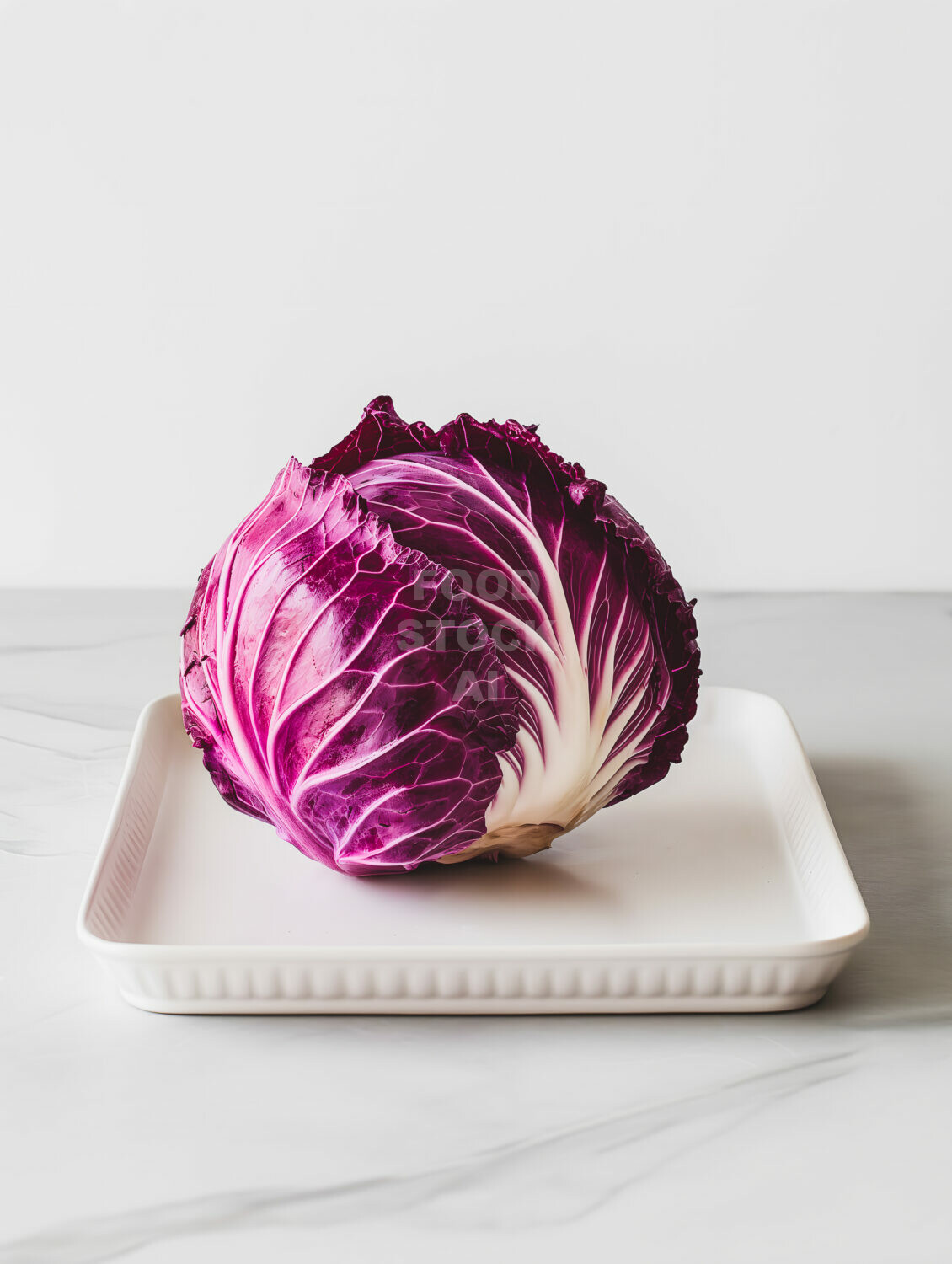 Red Cabbage on Ceramic