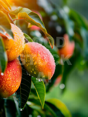 Morning Dew on Mangoes