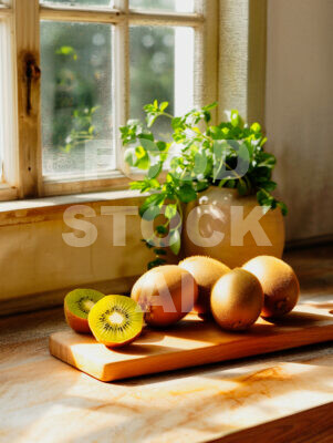 Sunlit Kiwi Fruit Showcase