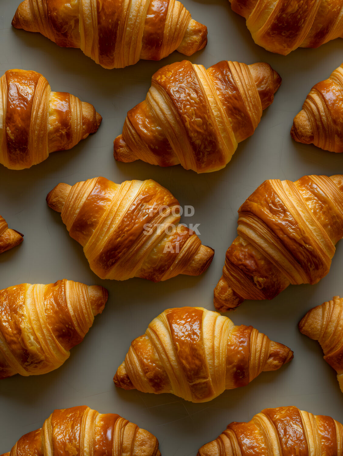 Croissants on the Baking Tray