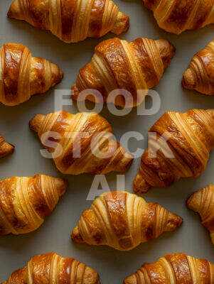 Croissants on the Baking Tray