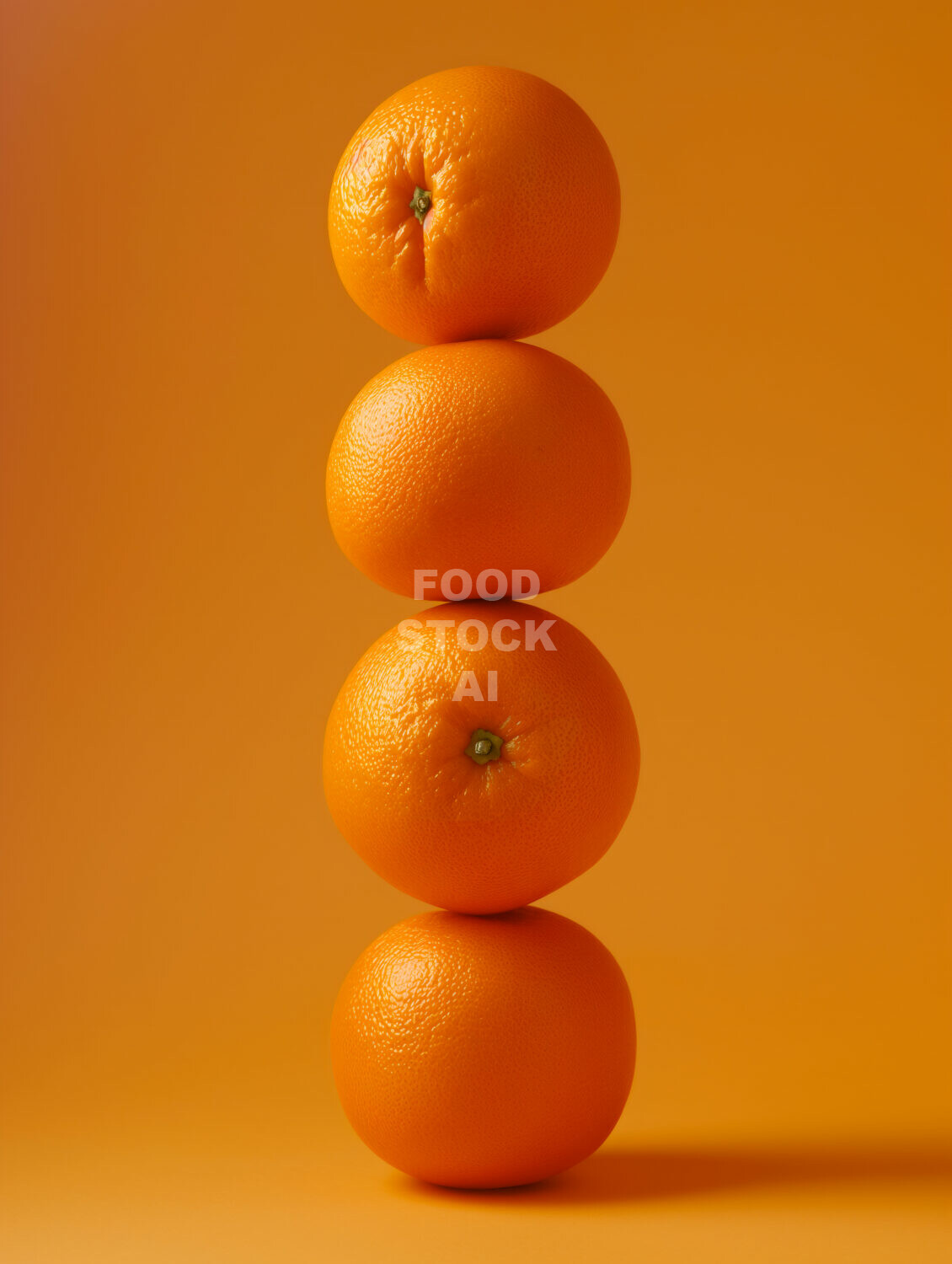Four Oranges Still Life
