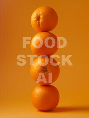 Four Oranges Still Life