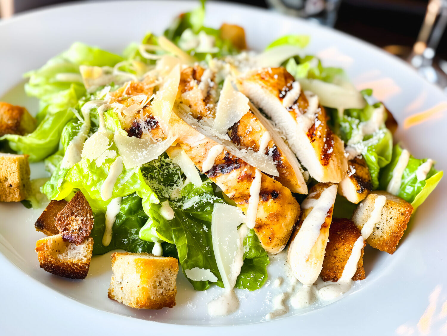 Elevated Classic: Grilled Chicken Caesar Salad