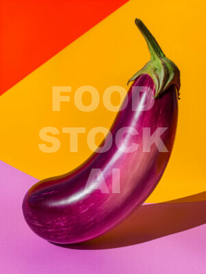 Abstract Eggplant Balance