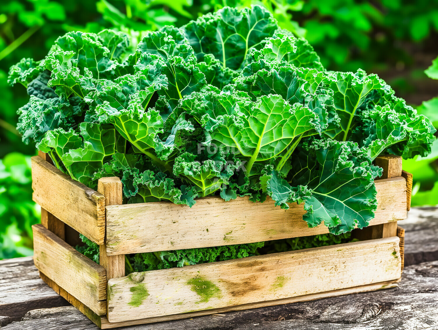 Fresh Harvest: Vibrant Kale Leaves