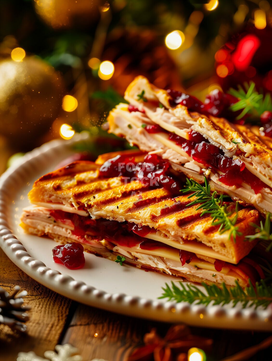 Festive Turkey Panini Delight