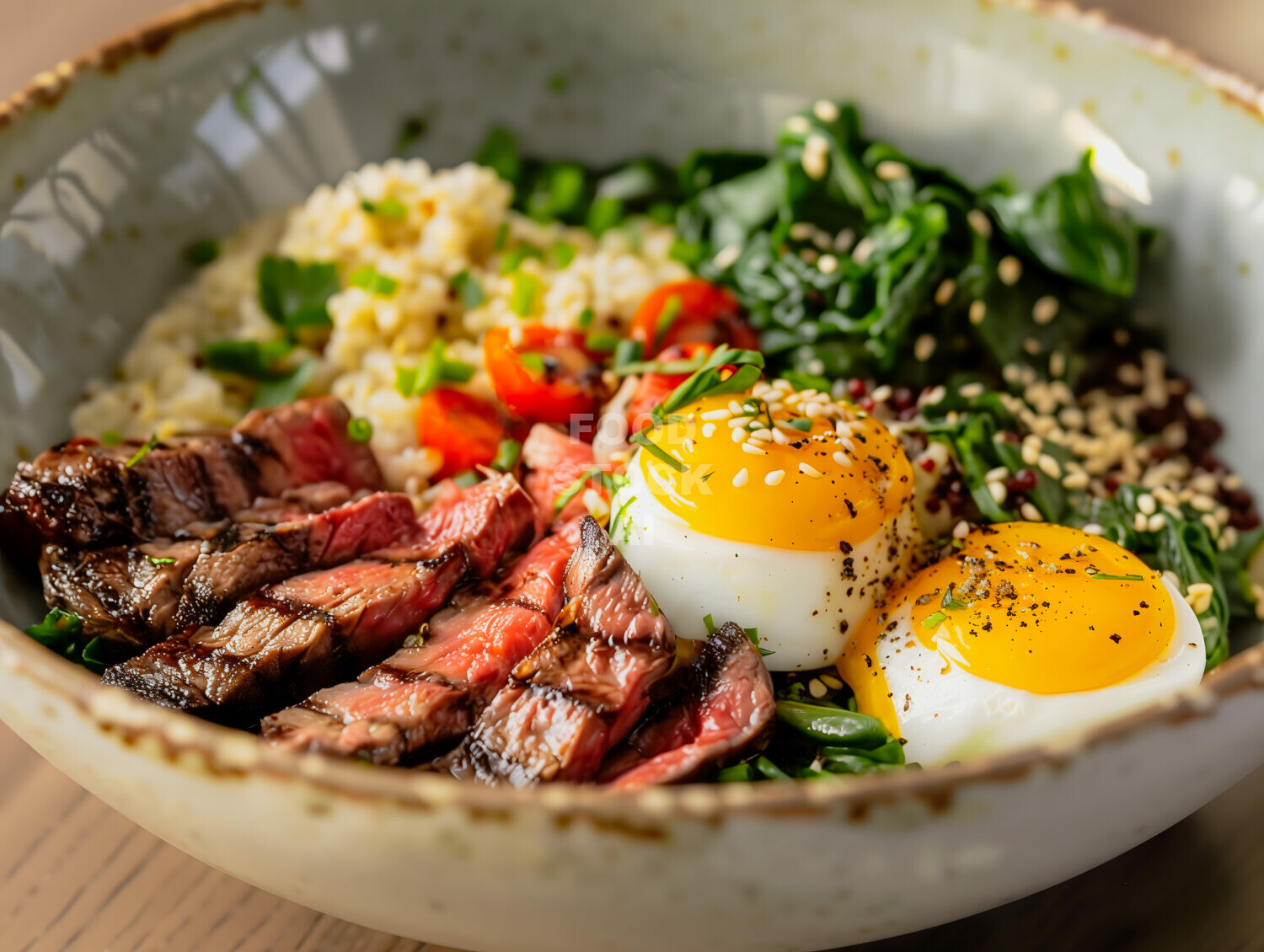 Steak and Eggs Breakfast Bowl