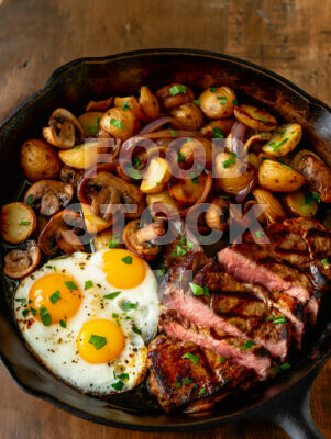 Steak and Eggs Skillet