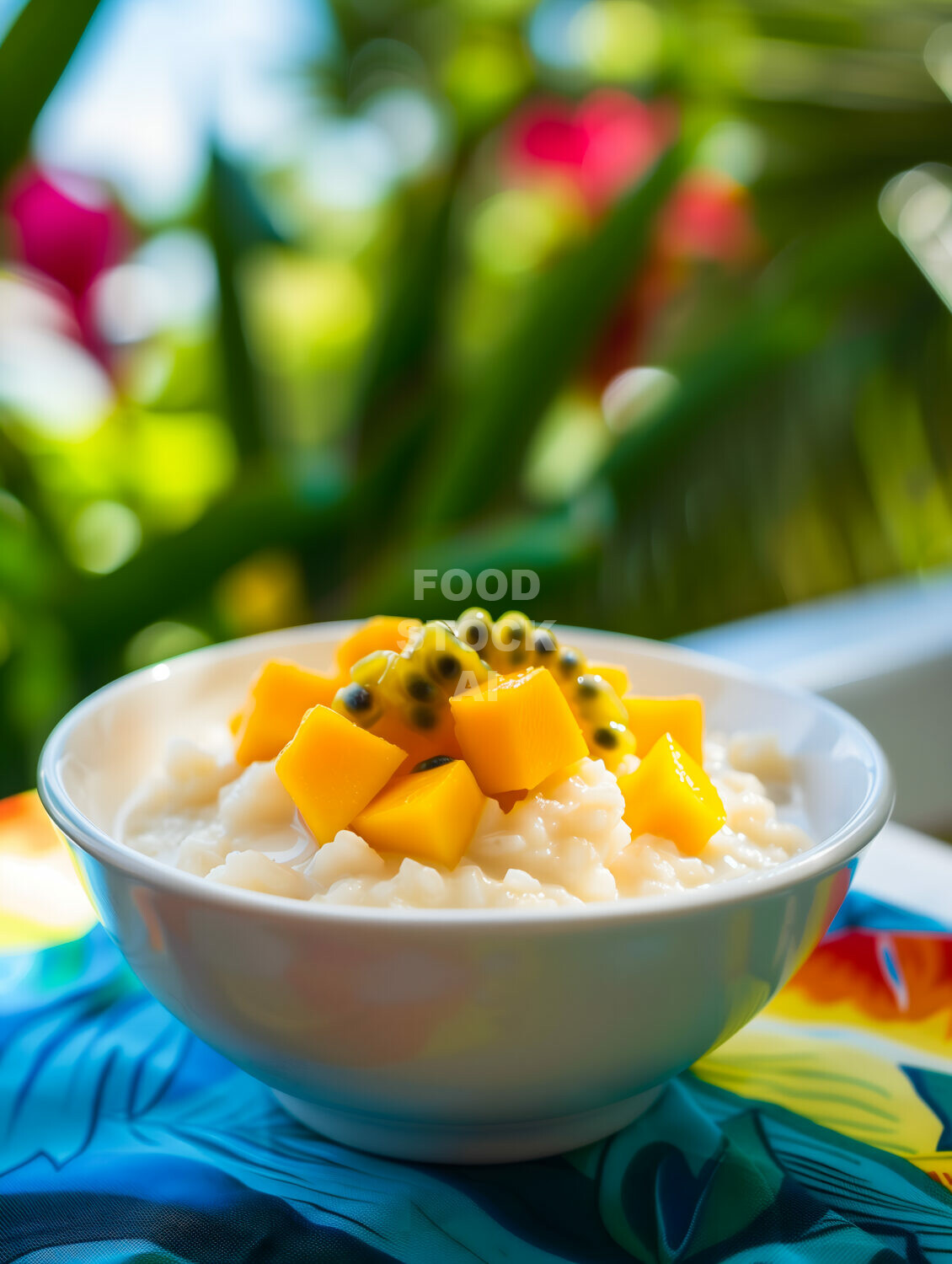 Tropical Coconut Milk Rice Pudding