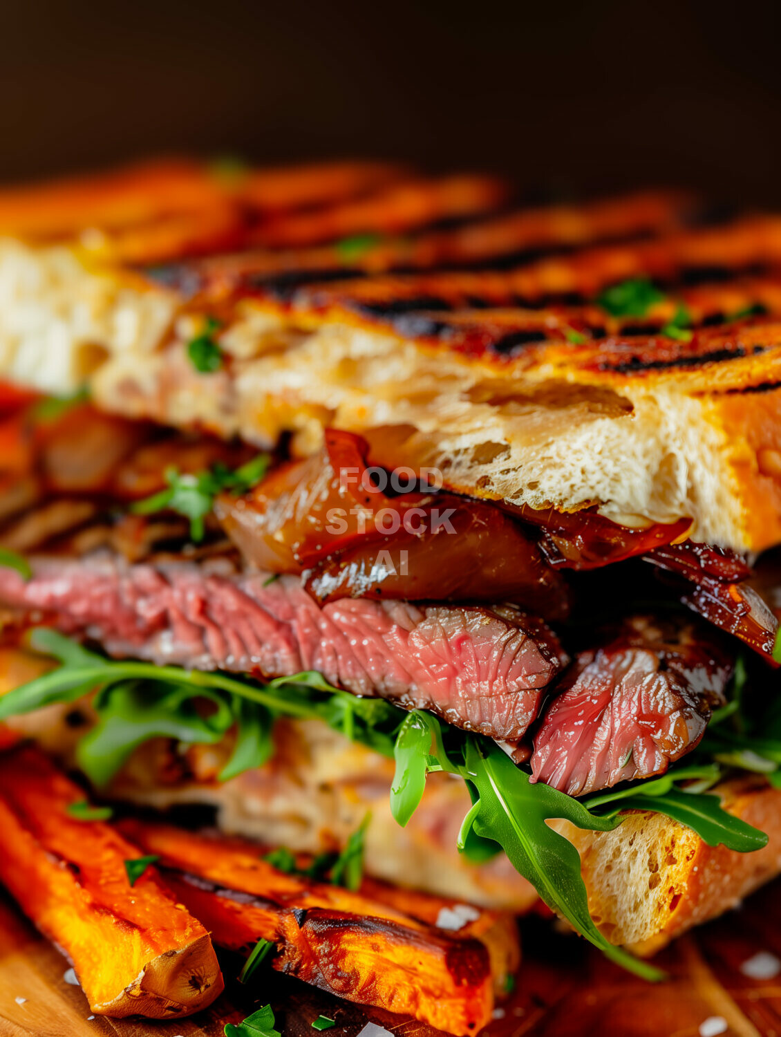 Wagyu Steak Sandwich FOODSTOCK - AI Food Photo Library