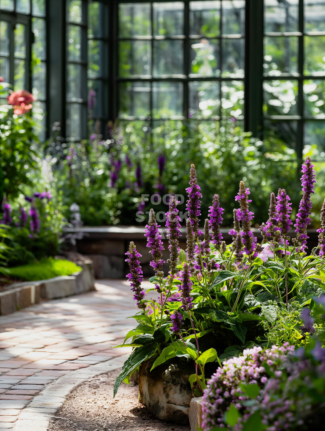 Anise Hyssop in a Botanical Conservatory