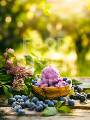 Blueberry Frozen Yogurt