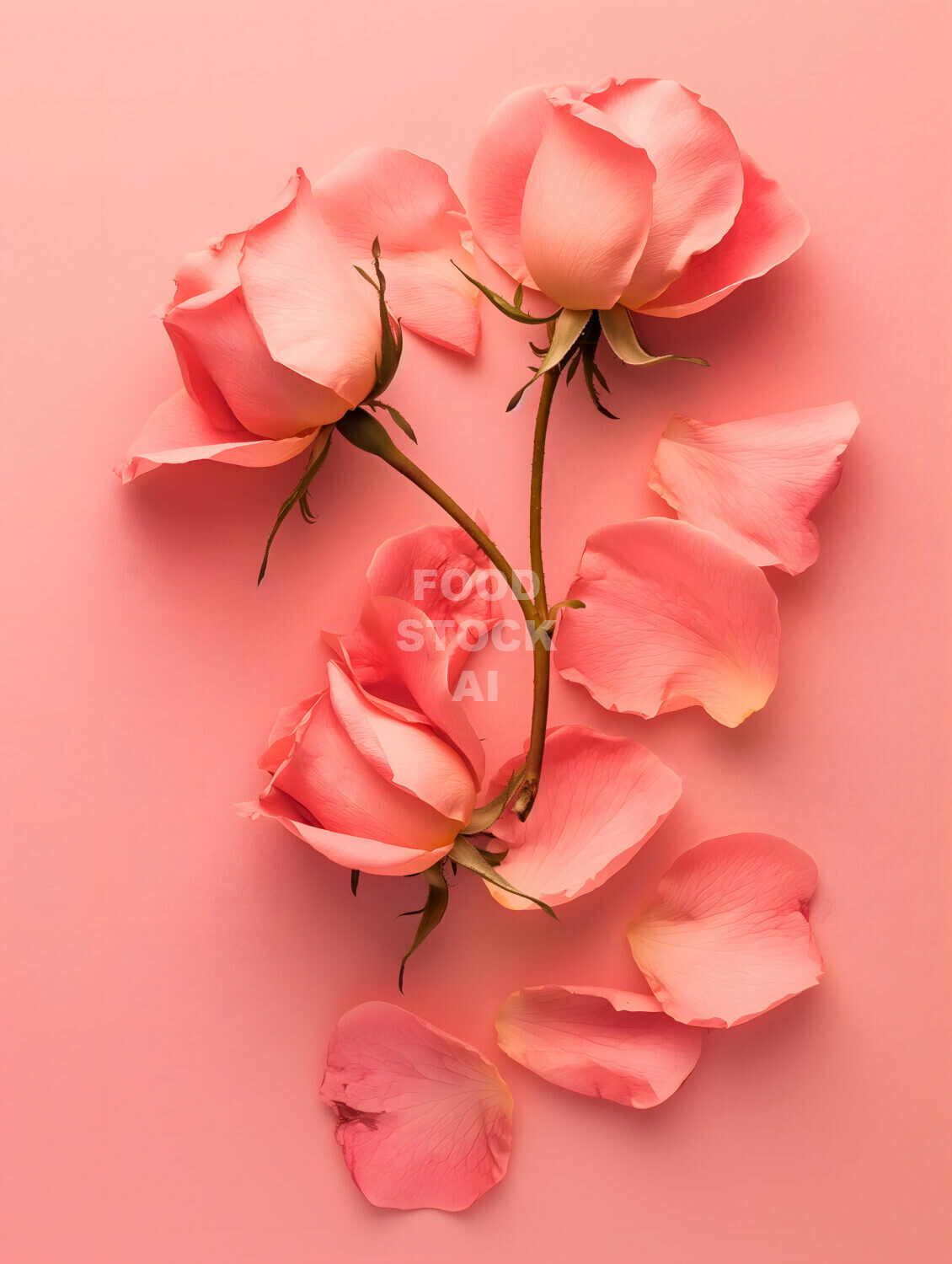 Romantic Rose Cluster