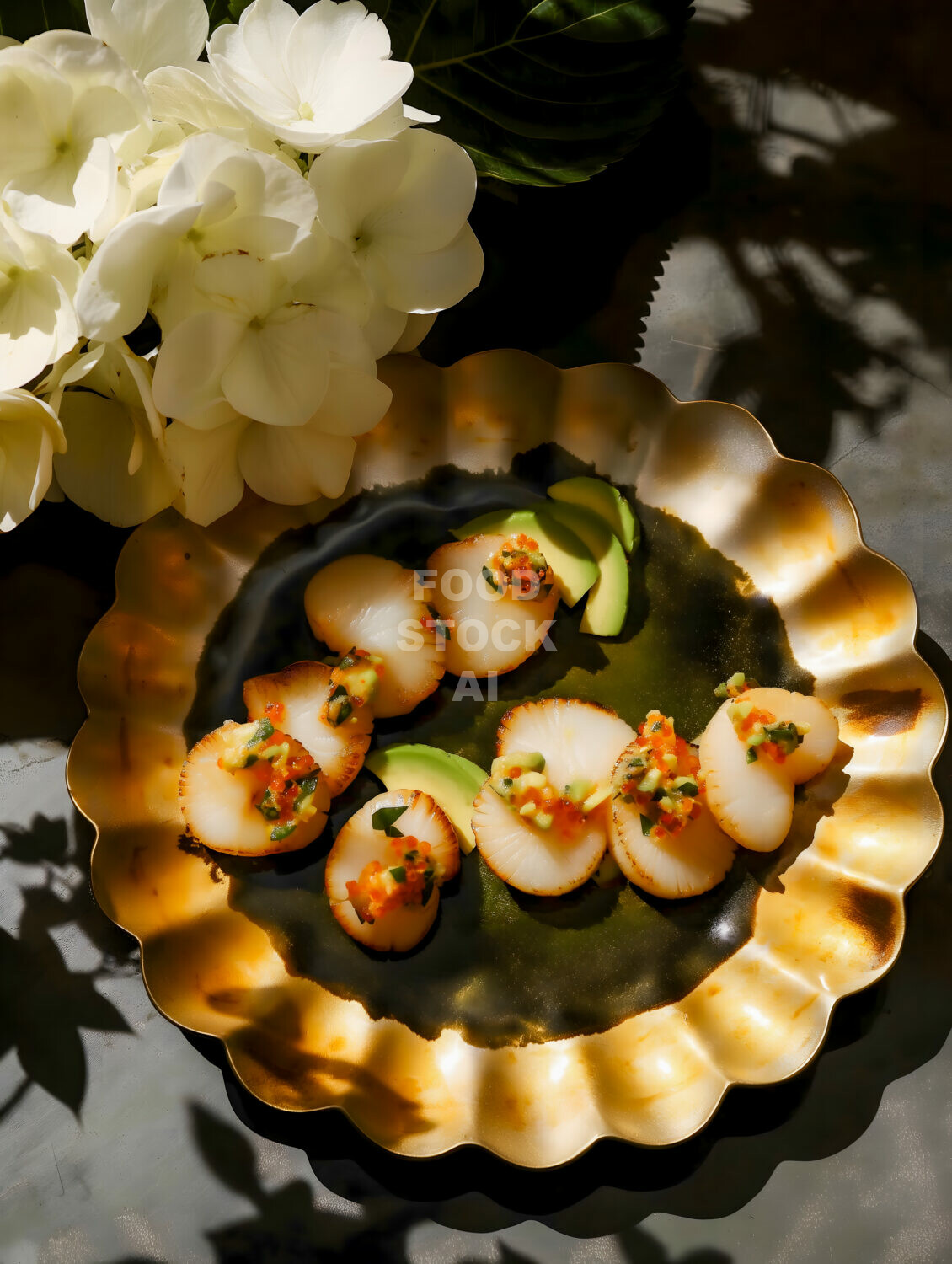 Grilled Scallops with Avocado Salsa