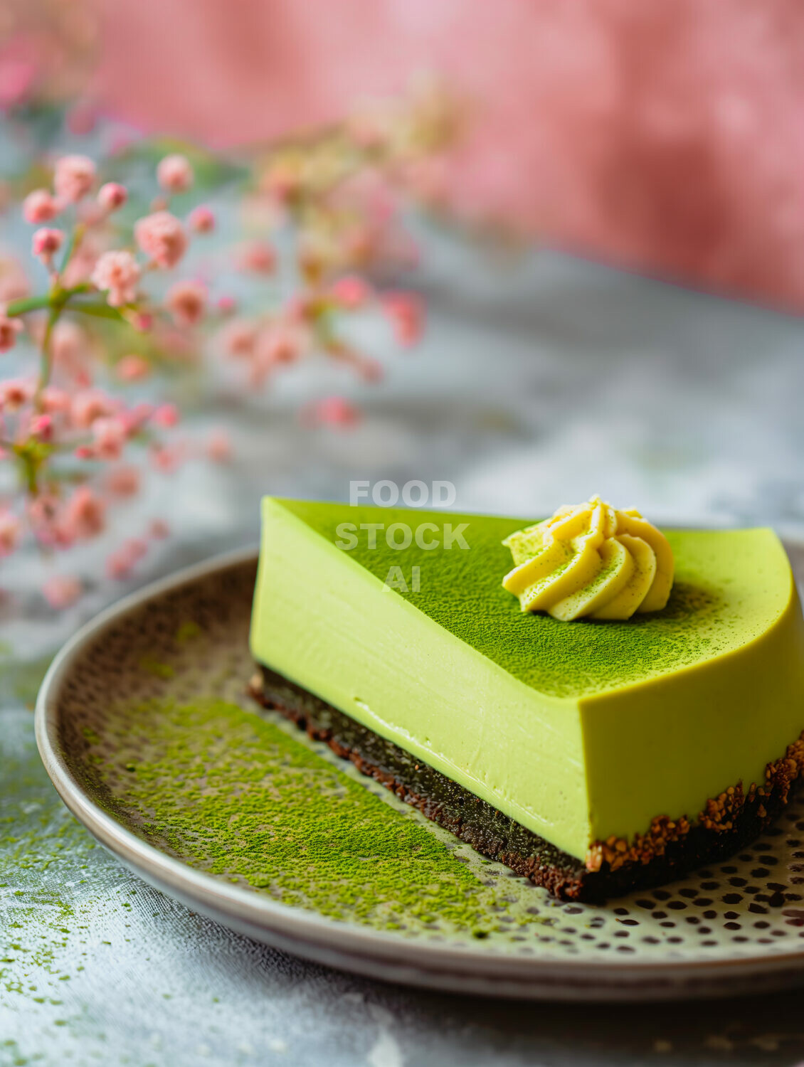 Creamy Matcha Cheesecake