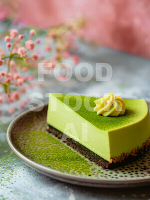 Creamy Matcha Cheesecake