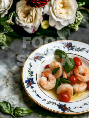 Shrimp with Cherry Tomatoes