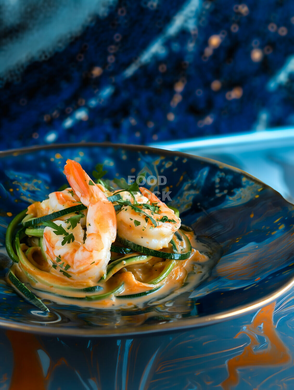 Shrimp with Zucchini Noodles