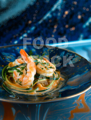 Shrimp with Zucchini Noodles