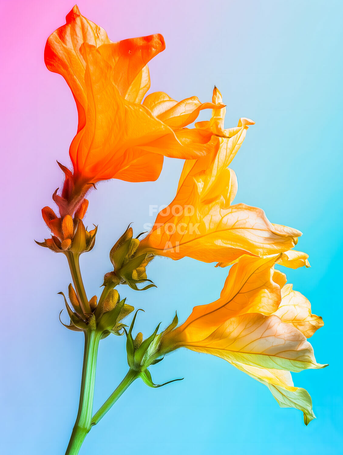 Modern Minimalist Squash Blossoms