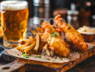 Beer-Battered Fish and Chips