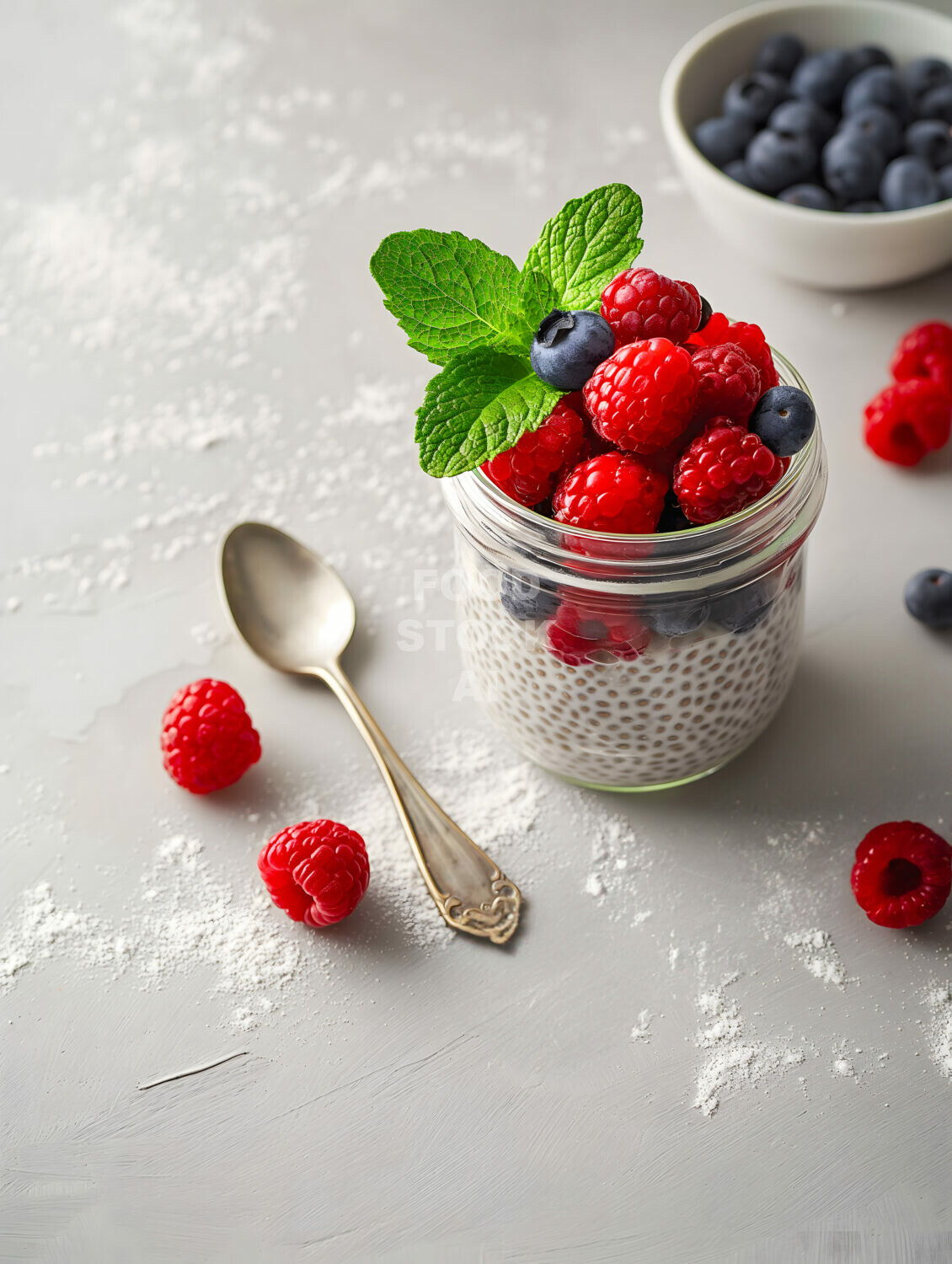 Chia Pudding with Mixed Berries