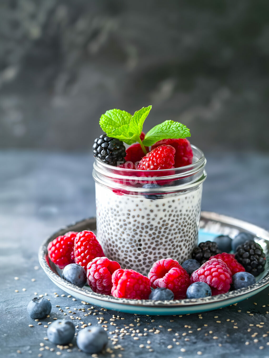 Fresh and Vibrant Chia Pudding