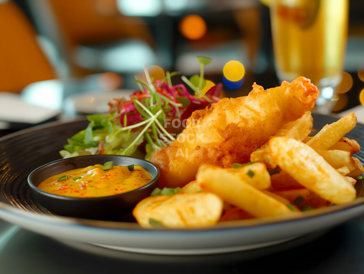 Fish and Chips with Curry Sauce