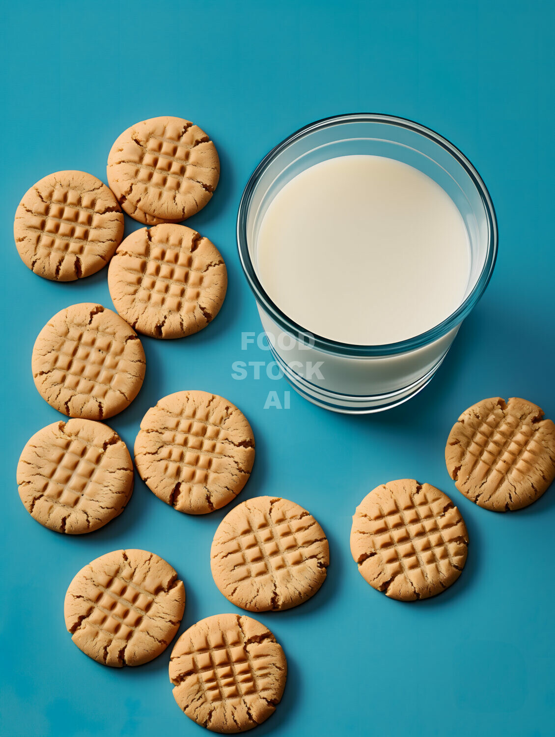 Milk and Peanut Butter Cookies