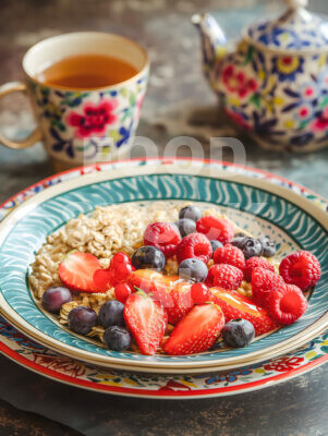 Inviting Oatmeal Breakfast