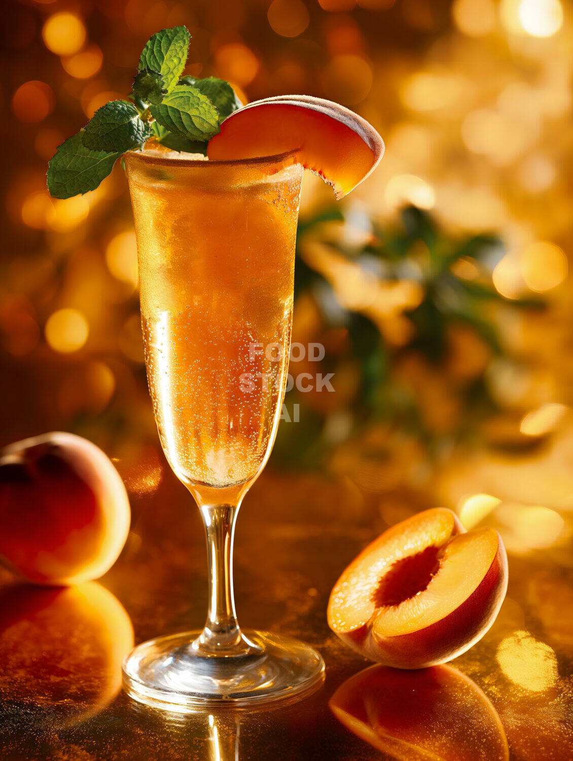 Peach Bellini Mocktail