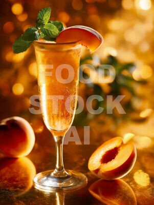 Peach Bellini Mocktail