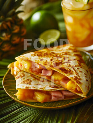 Tropical Fusion: Hawaiian Quesadilla