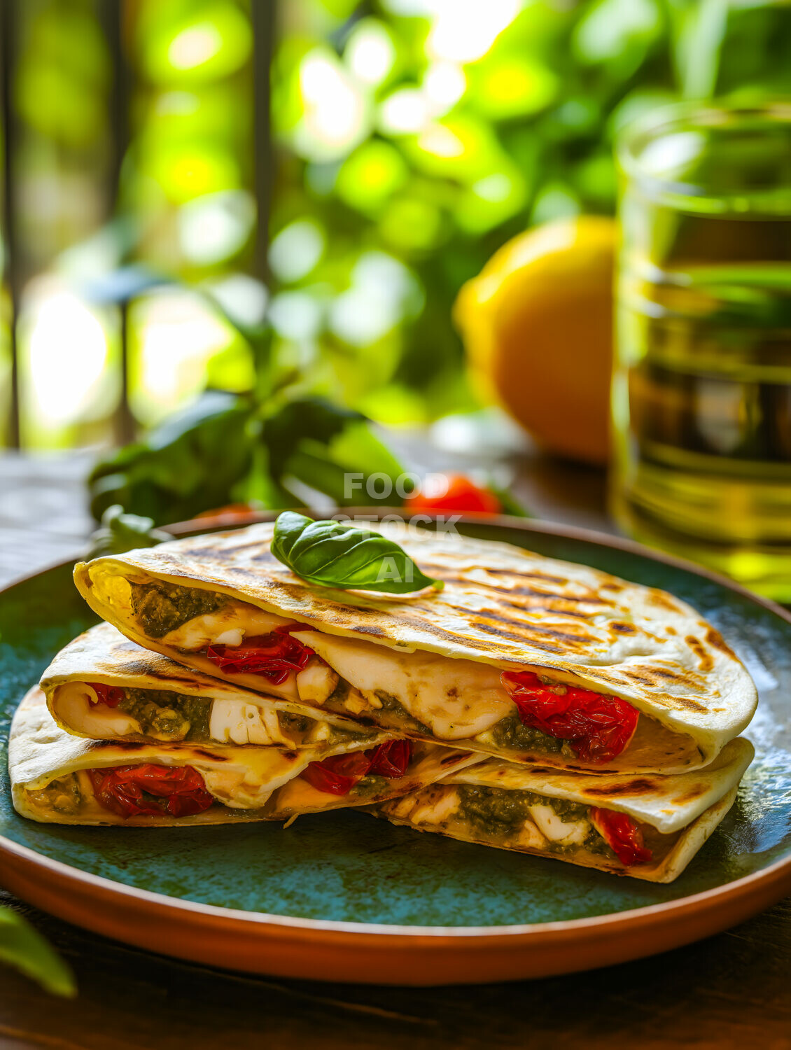 Pesto Chicken Quesadilla