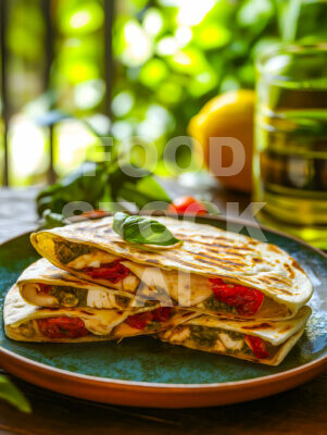 Pesto Chicken Quesadilla