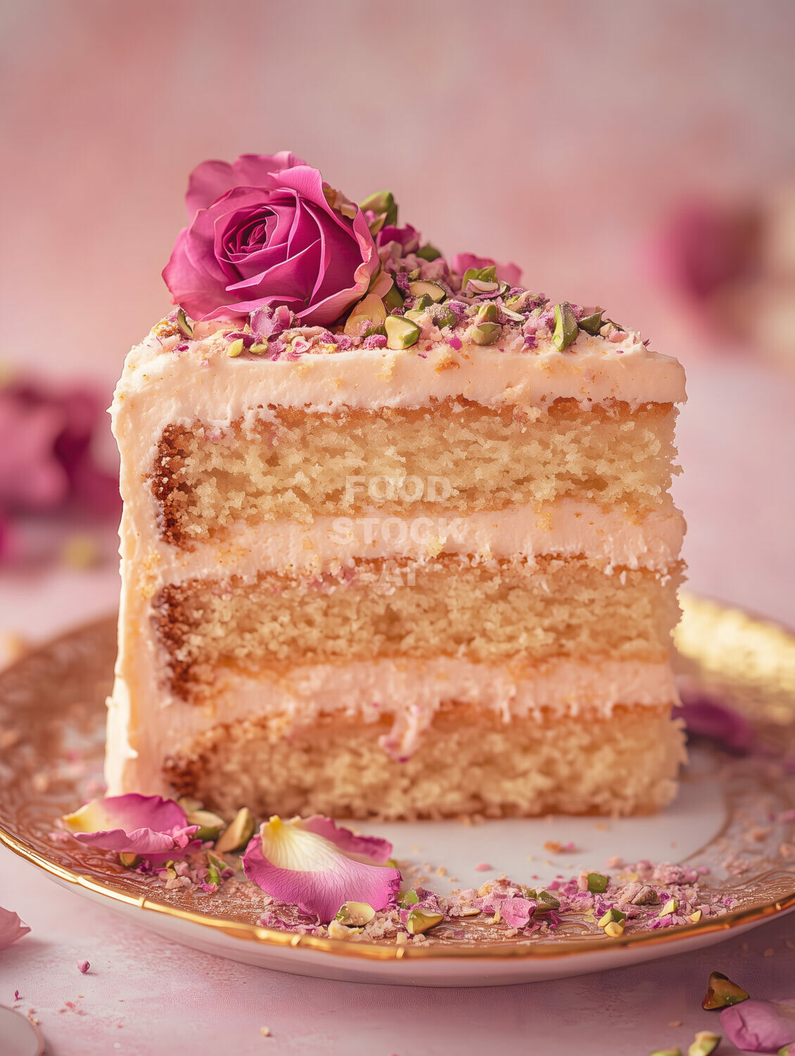 Pistachio Rose Cake